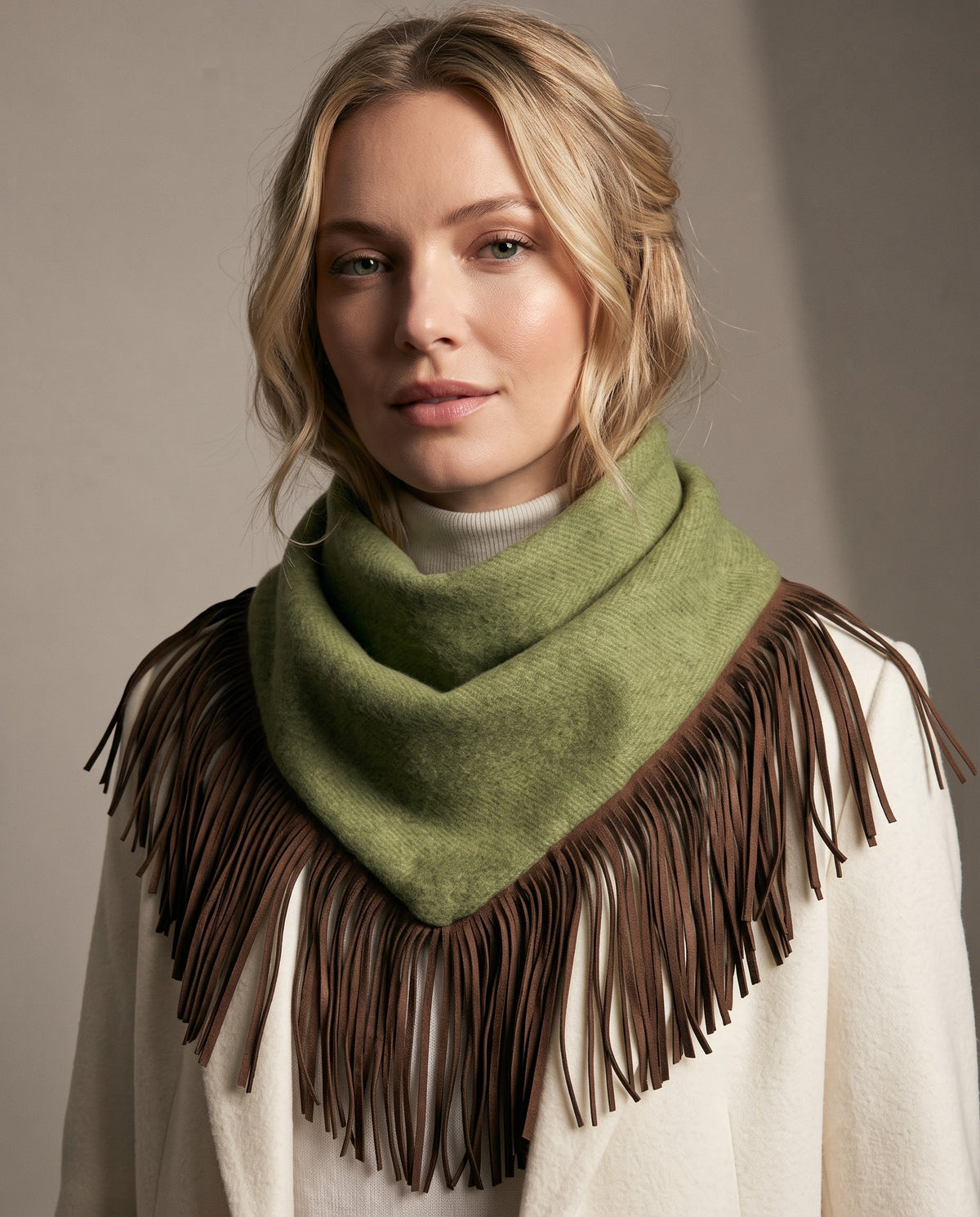 Sciarpa doppia in tweed
